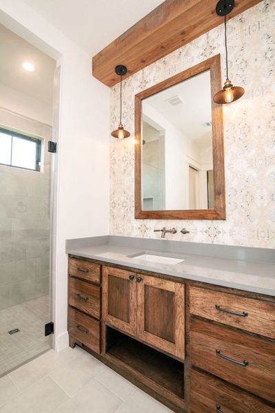 Representative furnished interior of a home built from the The Julia by Reece Homes in Pebble Creek, College Station (Image 43).
