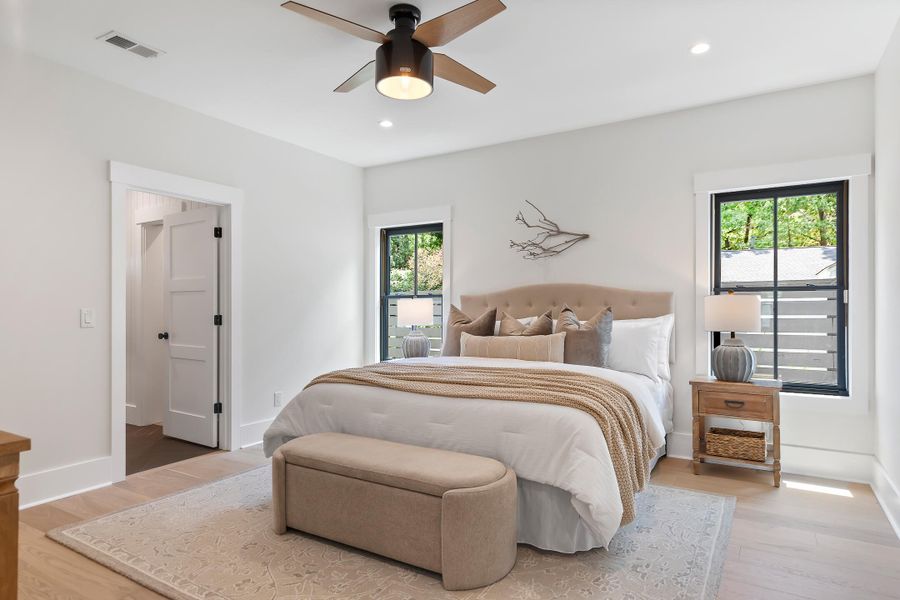 Furnished interior view inside a new home in , Charleston (Image 42).