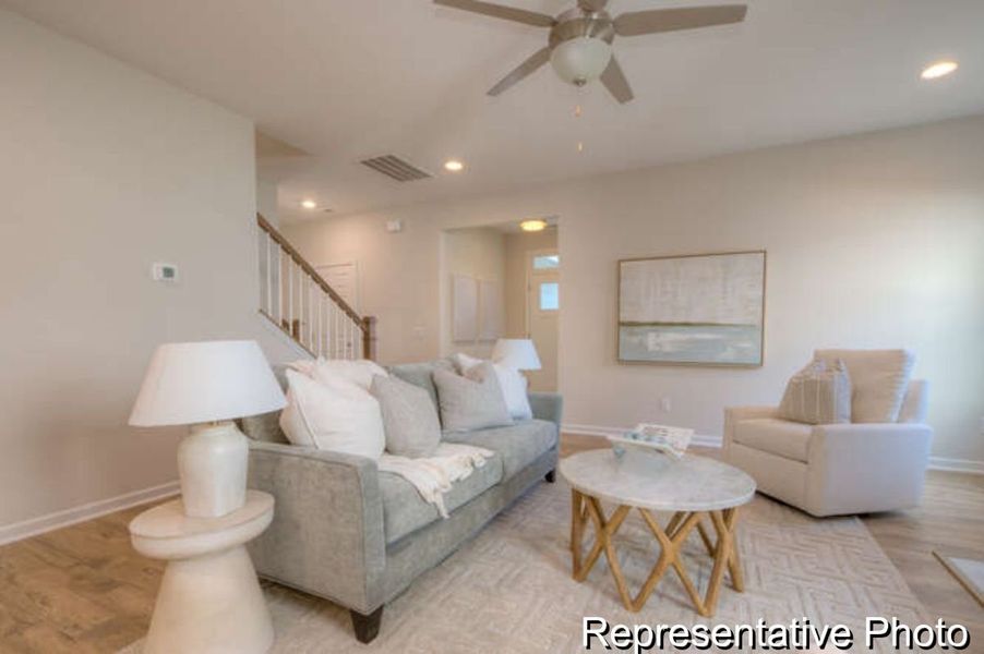 Furnished interior view inside a new home in Copper Ridge at Flowers Plantation, Clayton (Image 10).