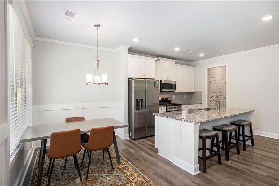 Furnished interior view inside a new home in Hellen Valley, Braselton (Image 9). Furnished interior view inside a new home in Hellen Valley, Braselton (Image 9).