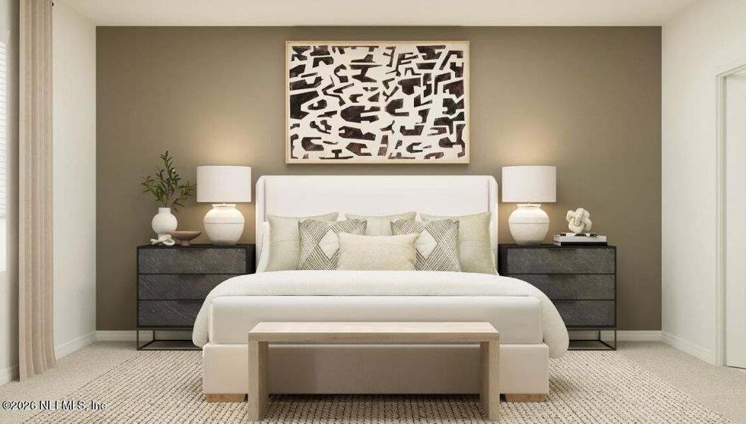 Furnished interior view inside a new home in Saddle Oaks, Jacksonville (Image 10).