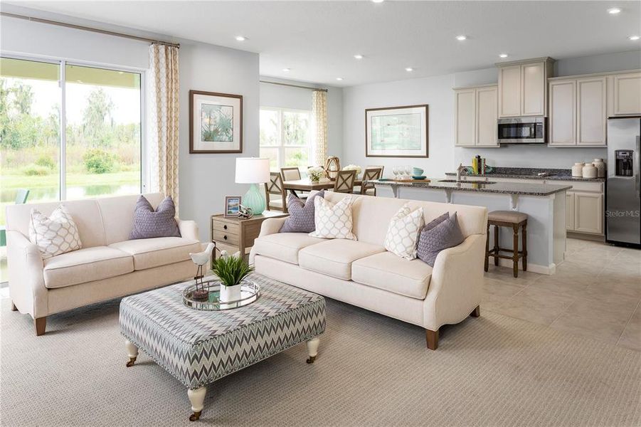 Furnished interior view inside a new home in Cypress Ridge Ranch, Wimauma (Image 7).