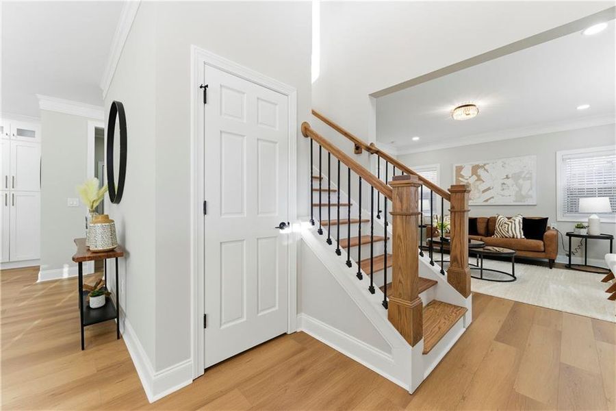 Furnished interior view inside a new home in , Atlanta (Image 7). Furnished interior view inside a new home in , Atlanta (Image 7).