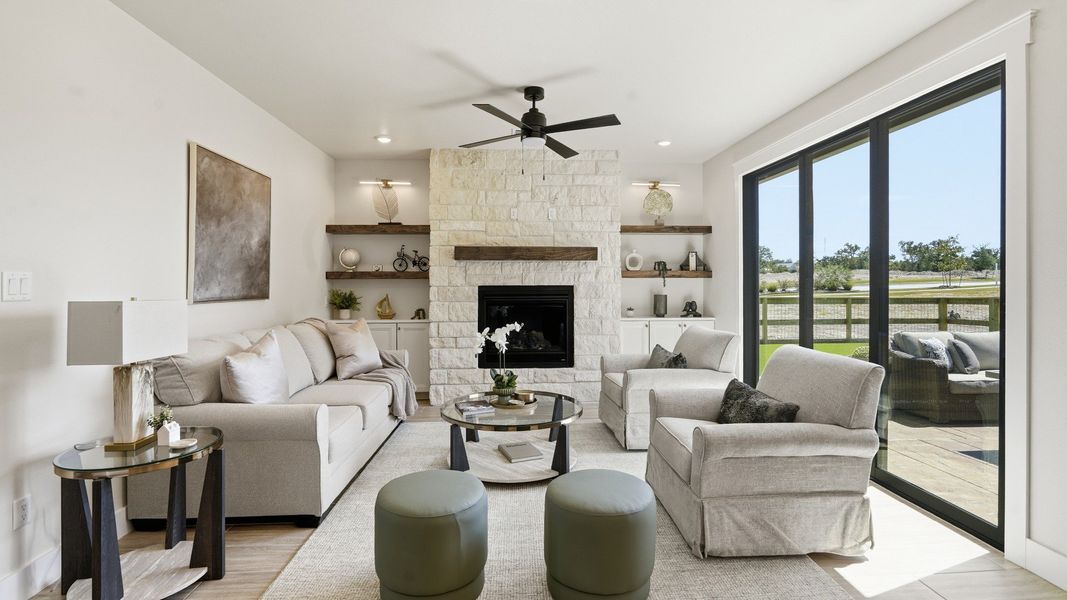 Furnished interior view inside a new home in Lakeside at Millican Reserve, College Station (Image 9).