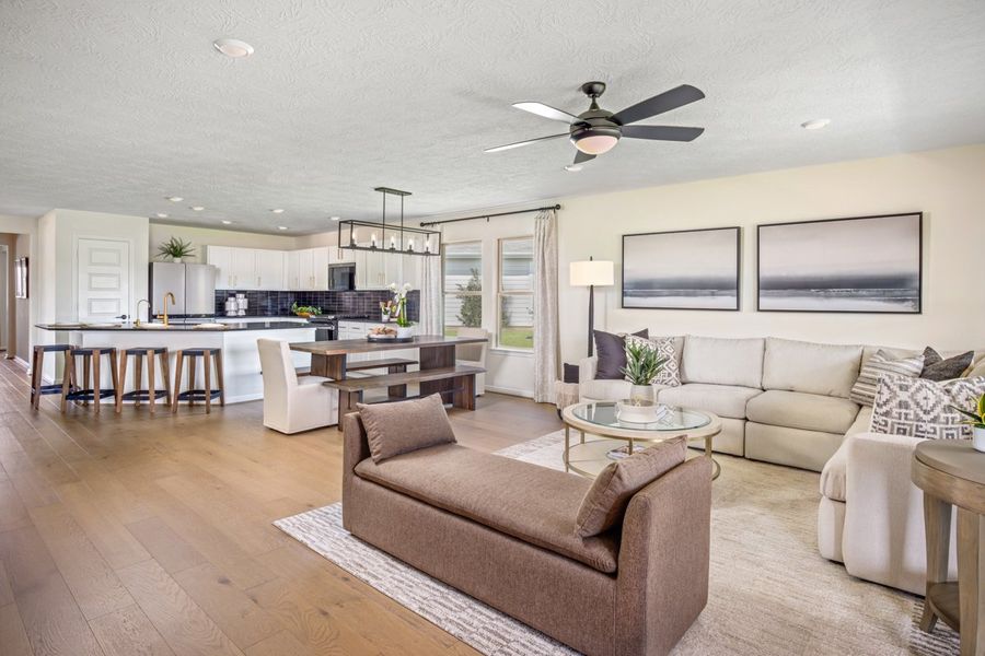 Representative furnished interior of a home built from the 2003 Modeled by KB Home in Sagecrest Preserve, Conroe (Image 5).