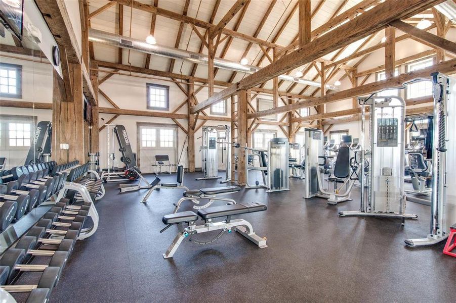 Impressive fitness center to enjoy