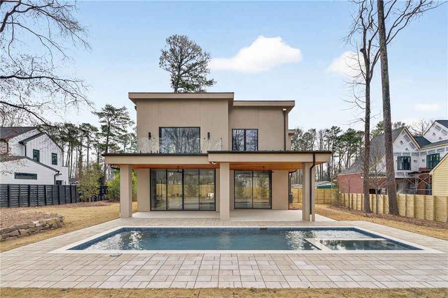 Exterior details and patio area of a home in , Alpharetta (Image 32).
