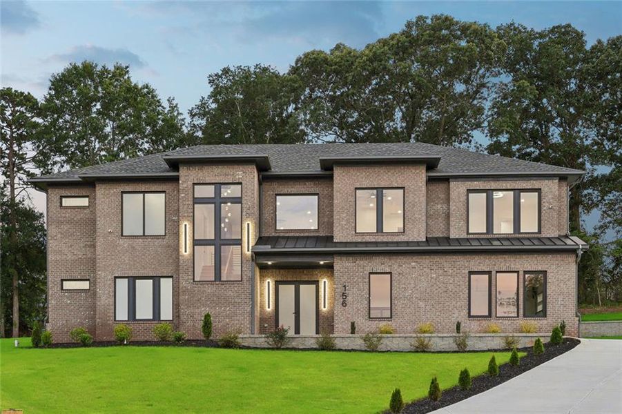 Front exterior of a new home in , Auburn, GA, highlighting curb appeal (Image 29). Front exterior of a new home in , Auburn, GA, highlighting curb appeal (Image 29).