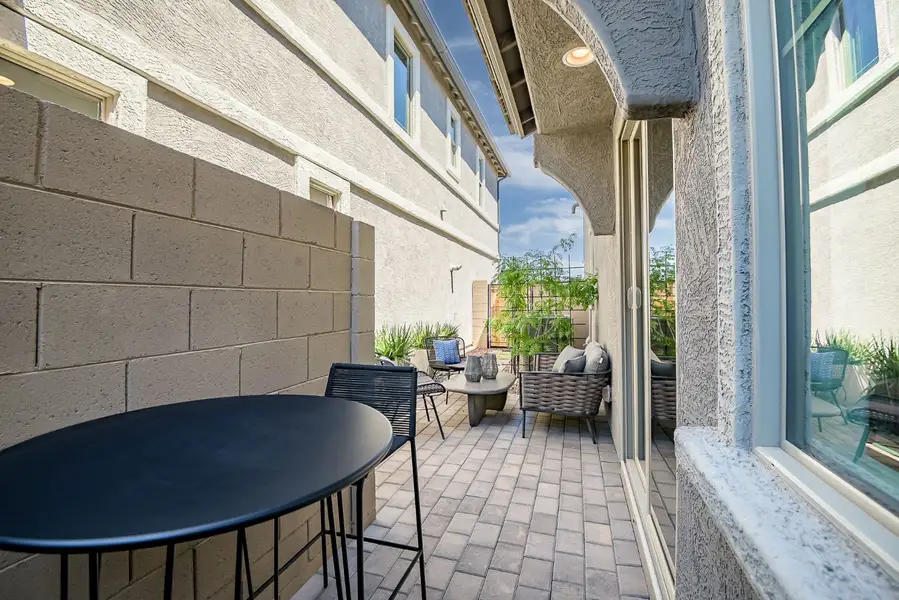 Exterior details and patio area of a home in Ironwood Villages at North Creek, Queen Creek (Image 4).