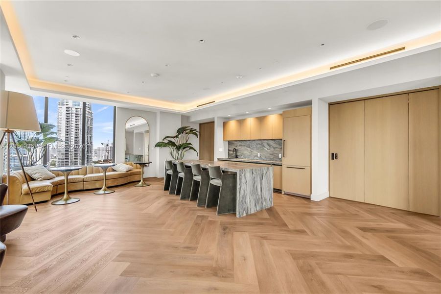 Furnished interior view inside a new home in , Miami (Image 19). Furnished interior view inside a new home in , Miami (Image 19).