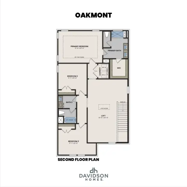 2D floor plan layout of this home in Bradshaw Farms, Mount Juliet, TN (Image 4).