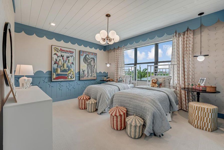 Furnished interior view inside a new home in Apex at Avenir, Palm Beach Gardens (Image 54).