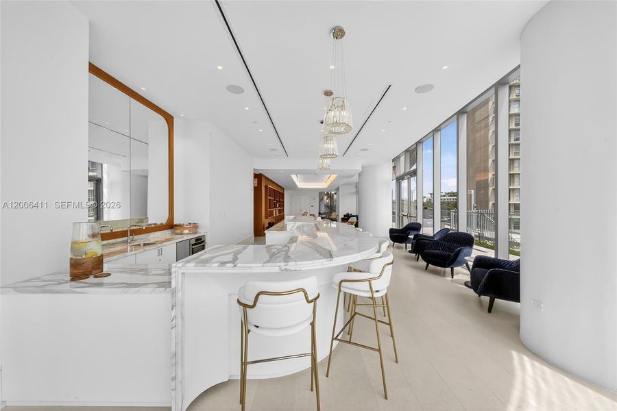 Furnished interior view inside a new home in , Miami (Image 20).