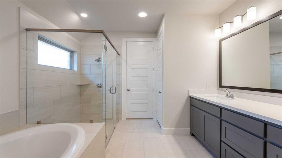 Furnished interior view inside a new home in The Heights At Uptown Celina 45', Celina (Image 10). Furnished interior view inside a new home in The Heights At Uptown Celina 45', Celina (Image 10).