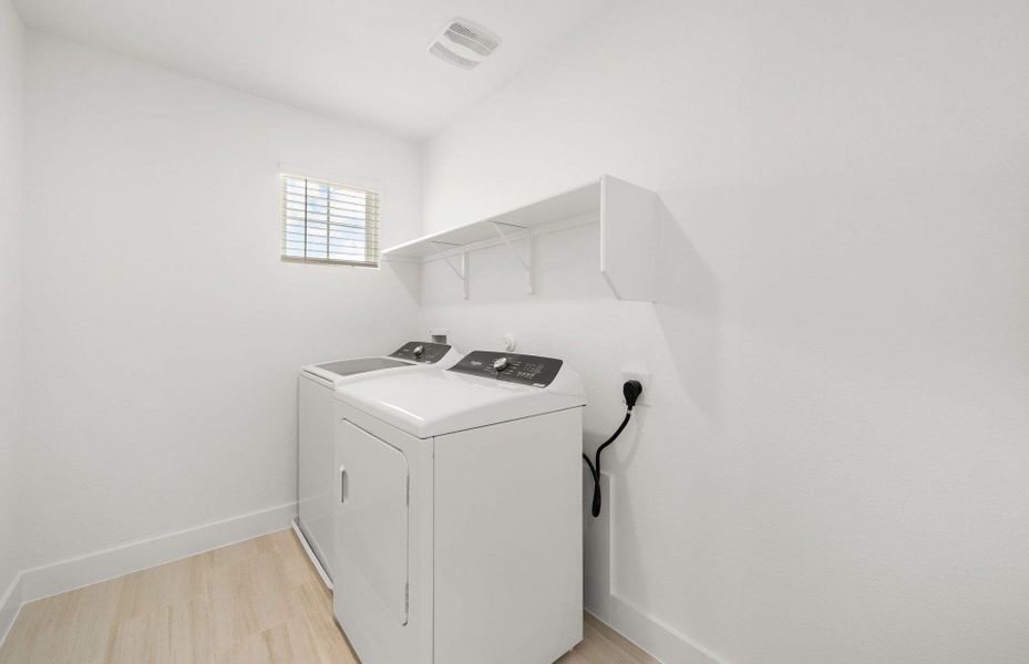 Furnished interior view inside a new home in Crosswinds, Kyle (Image 13). Furnished interior view inside a new home in Crosswinds, Kyle (Image 13).
