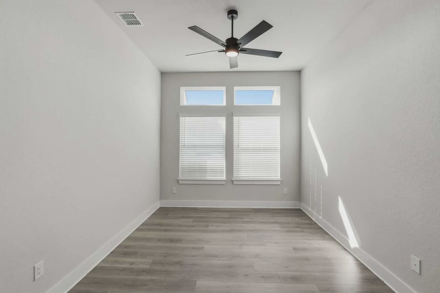 Representative unfurnished interior of a home built from the Mackenzie by Chesmar Homes in Sienna Lakes, San Antonio (Image 7). Representative unfurnished interior of a home built from the Mackenzie by Chesmar Homes in Sienna Lakes, San Antonio (Image 7).