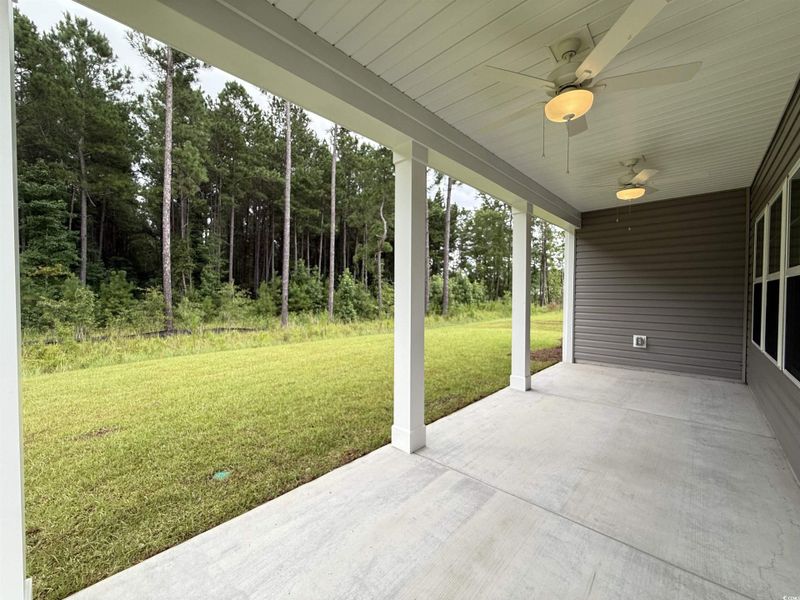 Exterior details and patio area of a home in Beach Gardens, Conway (Image 2). Exterior details and patio area of a home in Beach Gardens, Conway (Image 2).