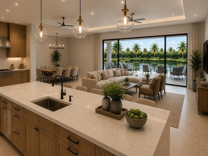 Furnished interior view inside a new home in , Port Charlotte (Image 7).