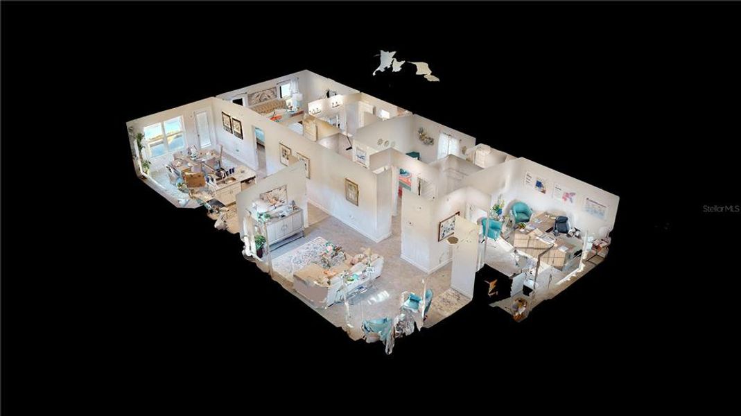 2D floor plan layout of this home in Rolling Hills, Bell, FL (Image 2).