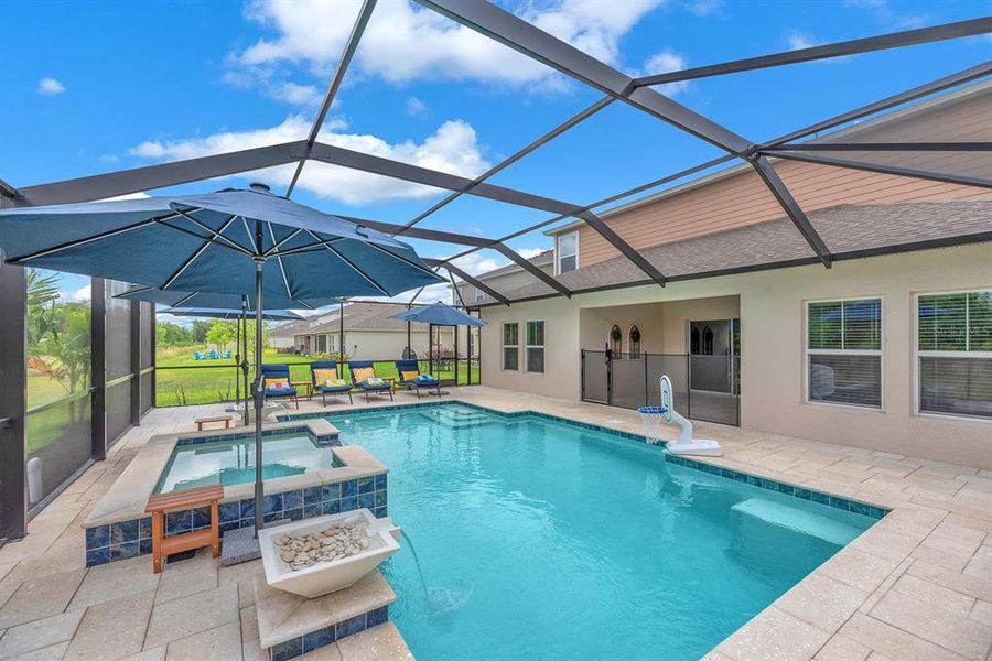 Exterior details and patio area of a home in New Home Communities Near Tampa, Ocala, and Orlando, Florida, Lithia (Image 22).