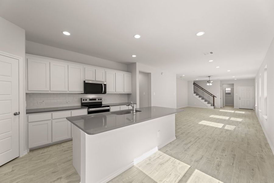 Representative exterior photo of a completed home built from the Willow by Impression Homes in ValleyBrooke, Mesquite, TX (Image 6).