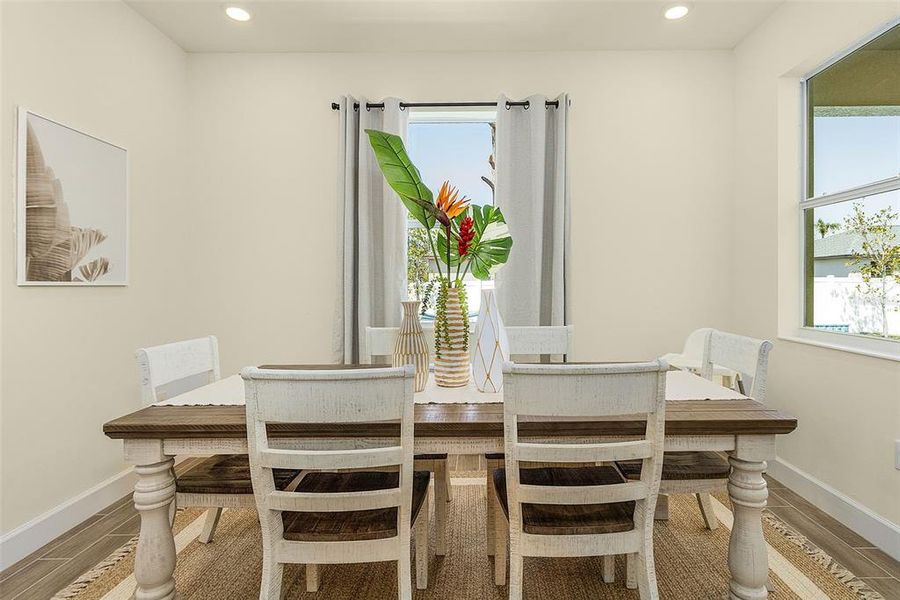 Furnished interior view inside a new home in , Cape Coral (Image 11). Furnished interior view inside a new home in , Cape Coral (Image 11).