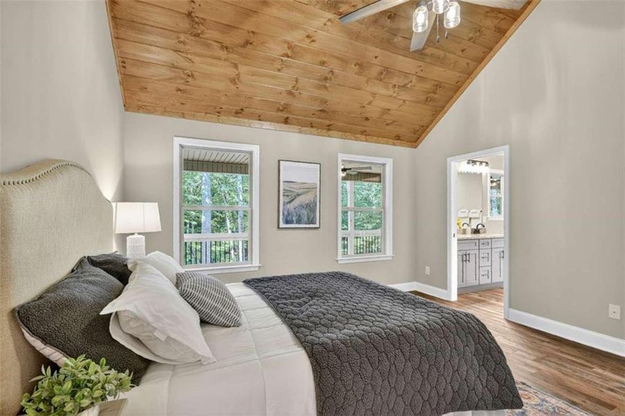 Furnished interior view inside a new home in , Ellijay (Image 7).