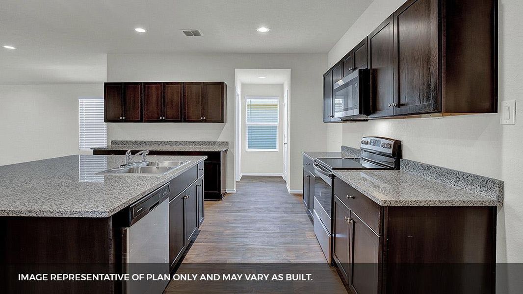 Furnished interior view inside a new home in Bar W Ranch, Leander (Image 8).
