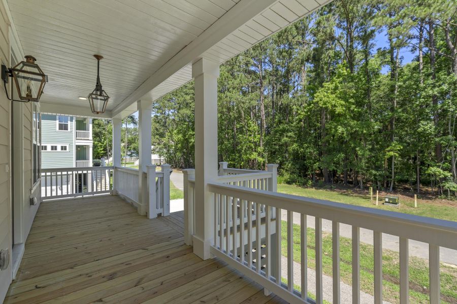 Exterior details and patio area of a home in Waterloo Estates, Johns Island (Image 18).