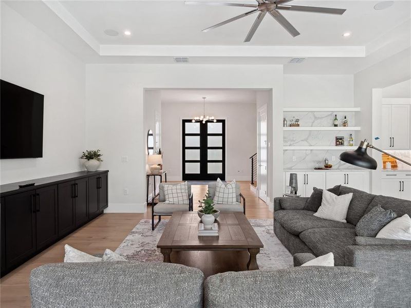 Furnished interior view inside a new home in Lake Sheen Sound, Orlando (Image 25).