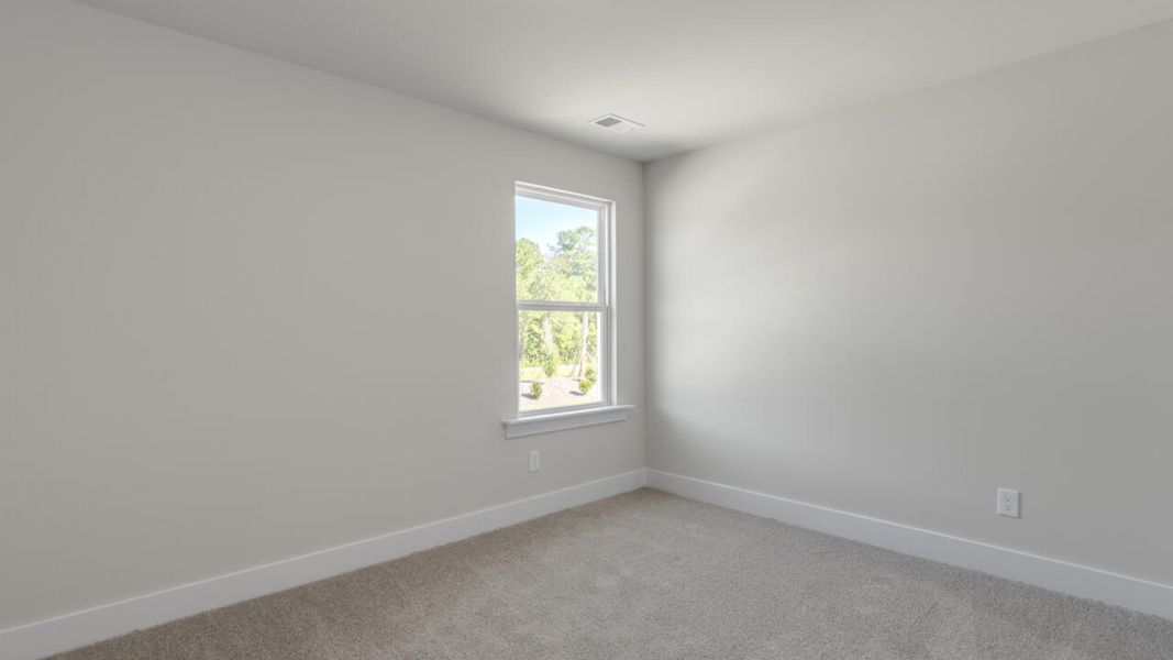 Representative unfurnished interior of a home built from the WREN by D.R. Horton in Indigo Preserve, Leland (Image 37). Representative unfurnished interior of a home built from the WREN by D.R. Horton in Indigo Preserve, Leland (Image 37).