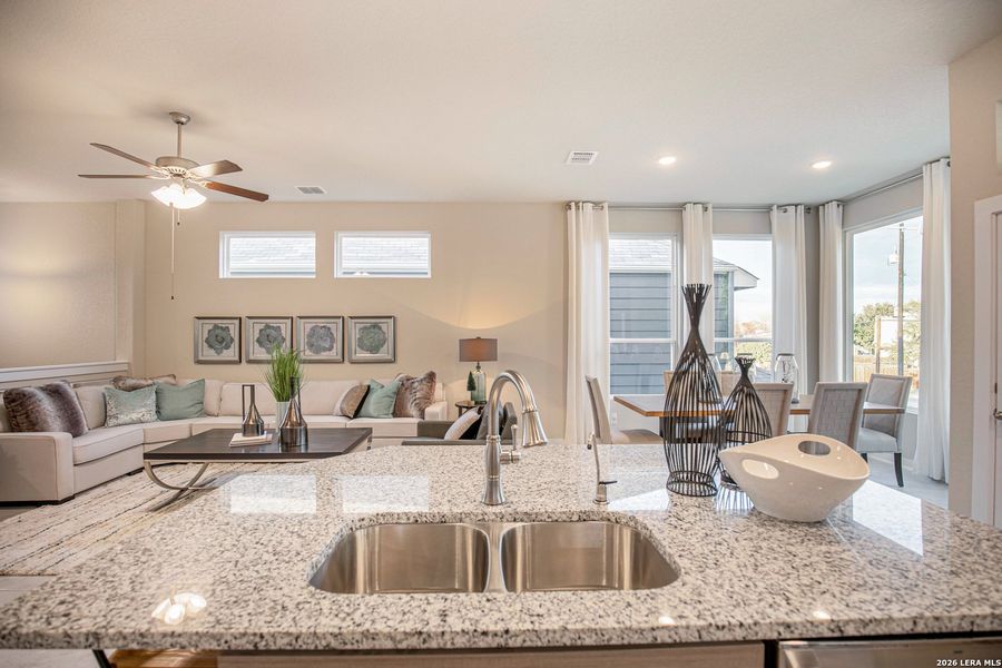 Furnished interior view inside a new home in Rose Hill, San Antonio (Image 8).