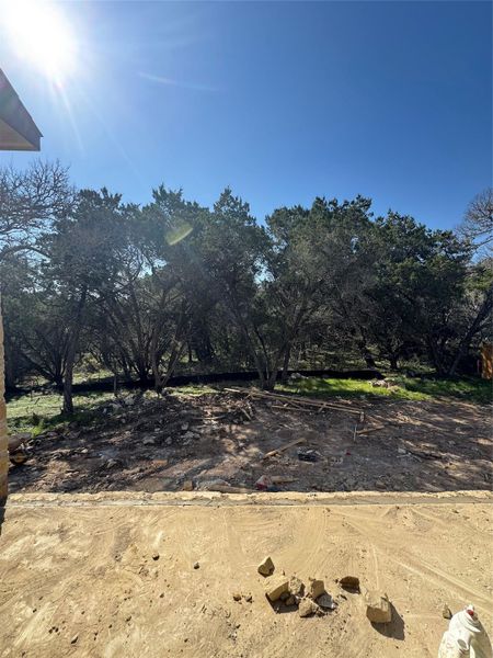Exterior details and patio area of a home in 6 Creeks, Kyle (Image 2).