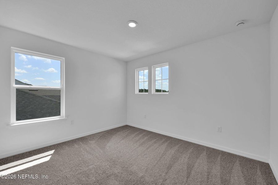 Spacious, unfurnished interior of a new home in Hyland Trail, Green Cove Springs (Image 18). Spacious, unfurnished interior of a new home in Hyland Trail, Green Cove Springs (Image 18).