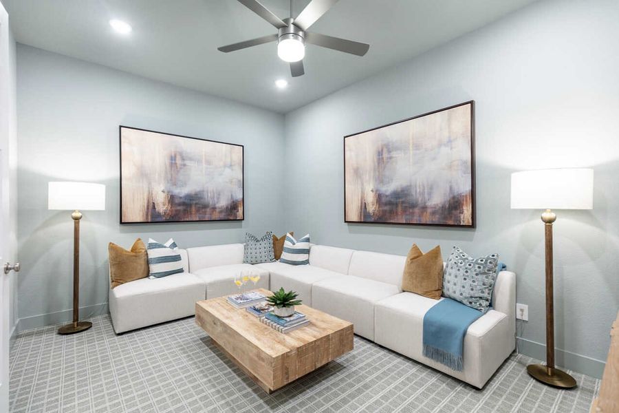 Representative Entertainment Room - some options shown