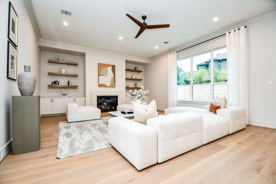 Furnished interior view inside a new home in , Houston (Image 21).