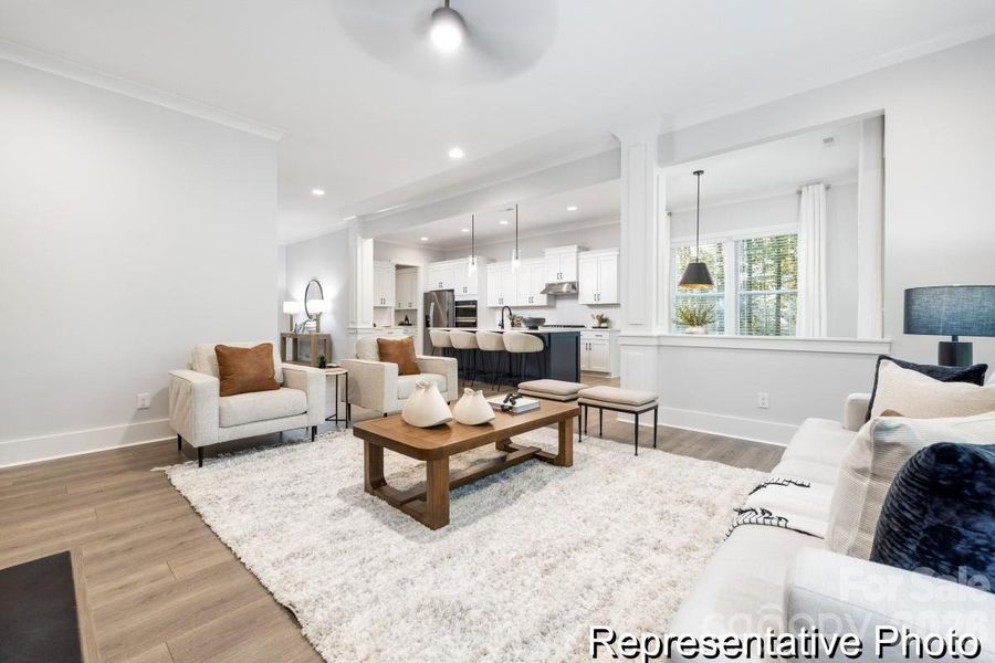 Furnished interior view inside a new home in Whispering Hills, Locust (Image 17).
