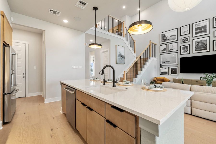 Furnished interior view inside a new home in Heritage, Dripping Springs (Image 11).