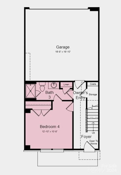 Structural options include: Bedroom and bath in lieu of flex room and alternative bathroom layou