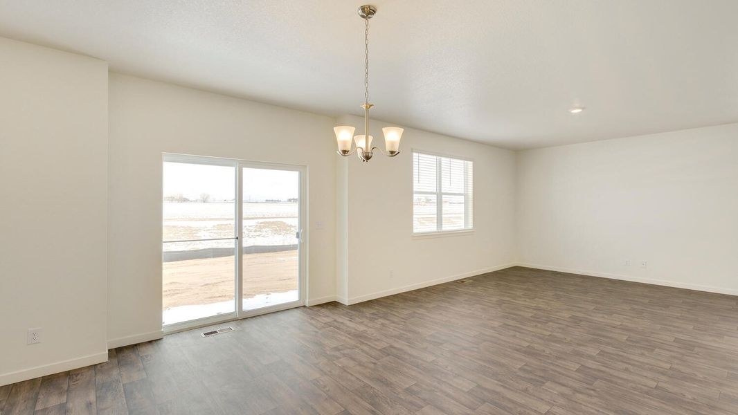 Representative unfurnished interior of a home built from the Gable by D.R. Horton in Brighton Crossing, Brighton (Image 16).