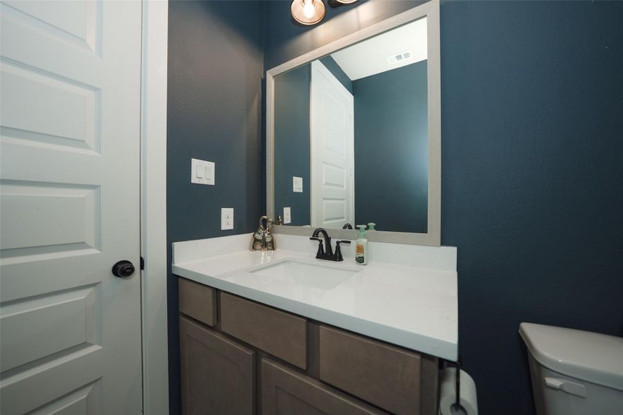 Furnished interior view inside a new home in Elyson, Katy (Image 27).