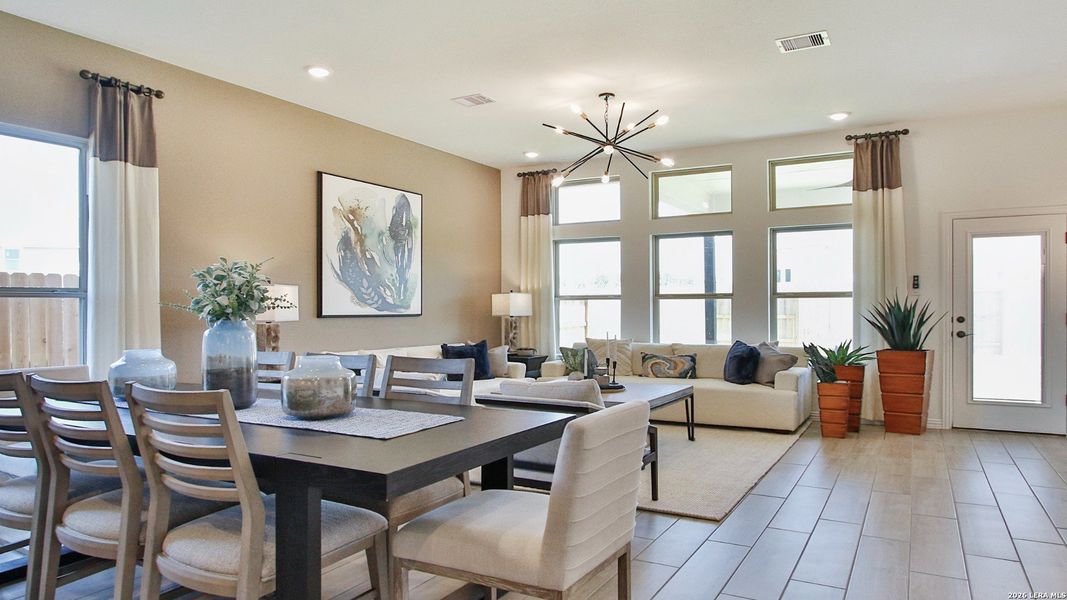 Furnished interior view inside a new home in Prairie Green, Converse (Image 16). Furnished interior view inside a new home in Prairie Green, Converse (Image 16).