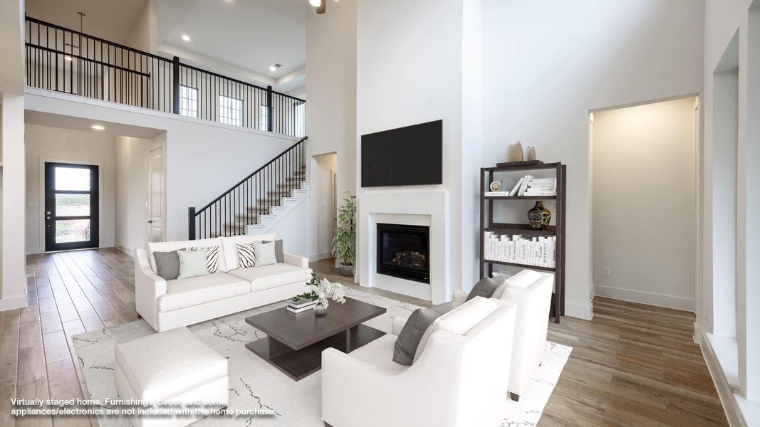 Furnished interior view inside a new home in Wolf Ranch 51', Georgetown (Image 5).
