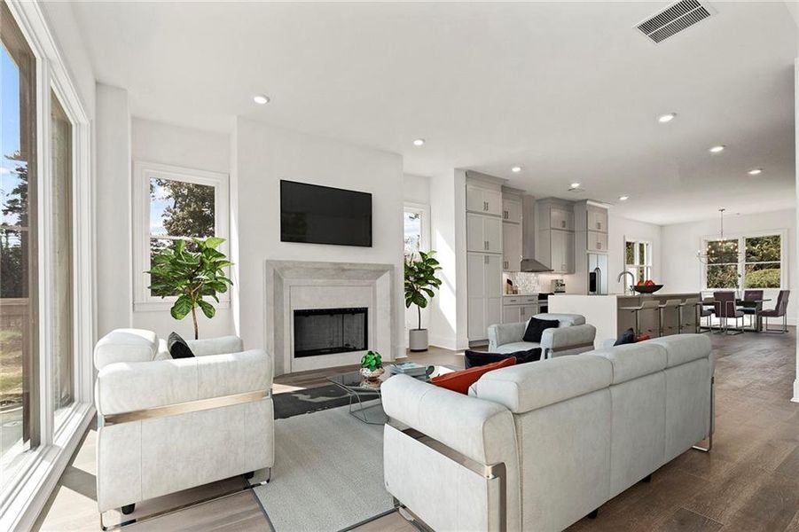 Furnished interior view inside a new home in , Atlanta (Image 15).