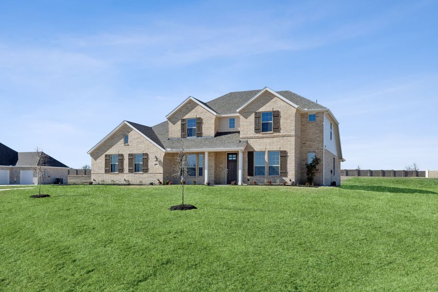 Representative exterior photo of a completed home built from the Emerson by Centre Living Homes in Lakeway Estates, Waxahachie, TX (Image 27).