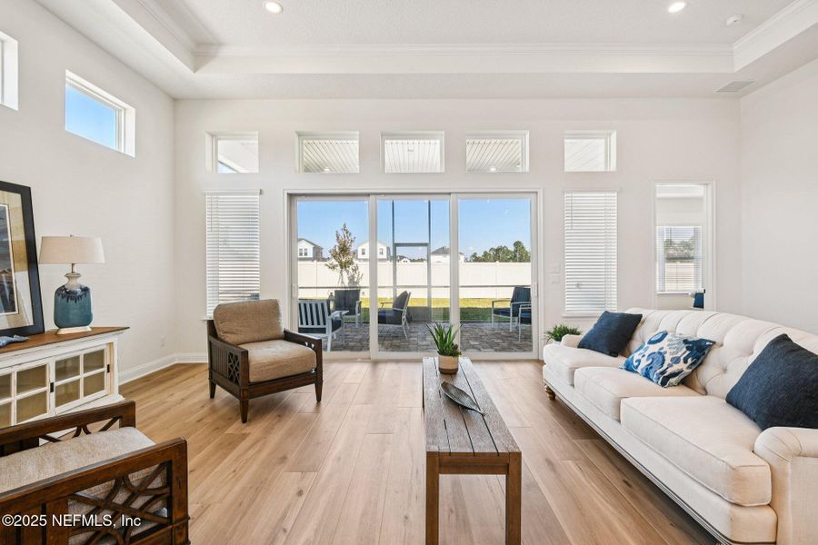 Furnished interior view inside a new home in Seabrook Village II, Ponte Vedra (Image 7). Furnished interior view inside a new home in Seabrook Village II, Ponte Vedra (Image 7).