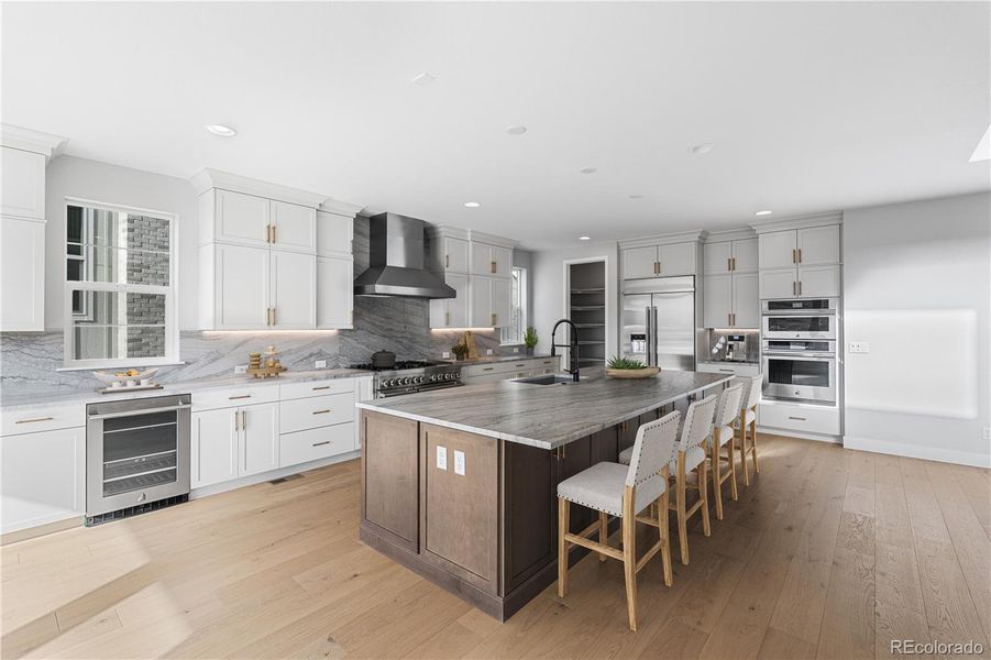 Furnished interior view inside a new home in Luxe at The Canyons, Castle Pines (Image 8).