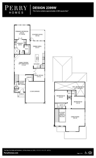 Floor Plan for 2399W