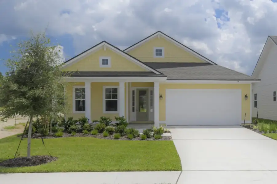 Representative exterior photo of a completed home built from the Washington by Riverside Homes in Sagebrush at EverRange, Jacksonville, FL (Image 20).