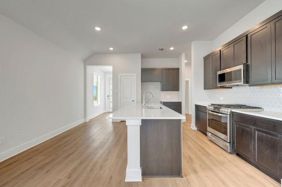 Furnished interior view inside a new home in The Meadows, Denton (Image 8).